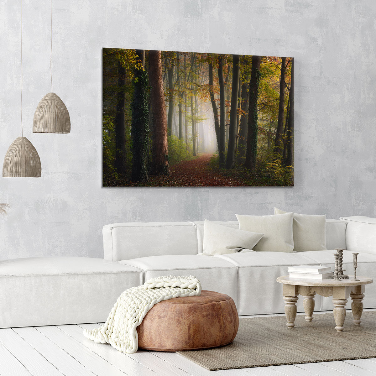 Autumn Colorful Forest Canvas Print or Poster - Canvas Art Rocks - 6