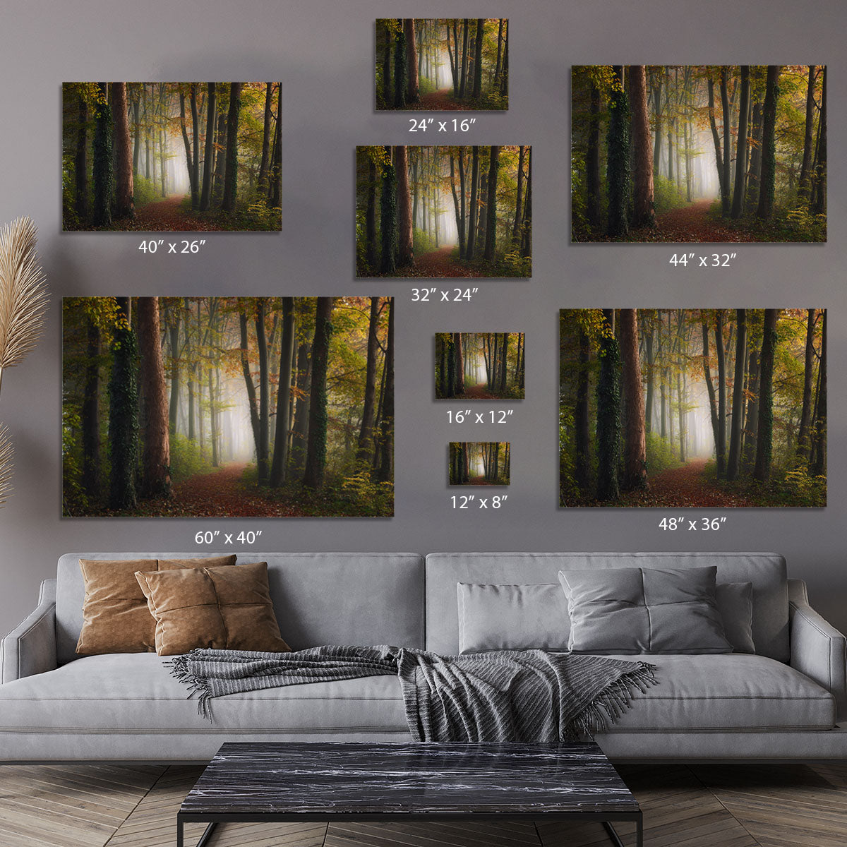 Autumn Colorful Forest Canvas Print or Poster - Canvas Art Rocks - 7