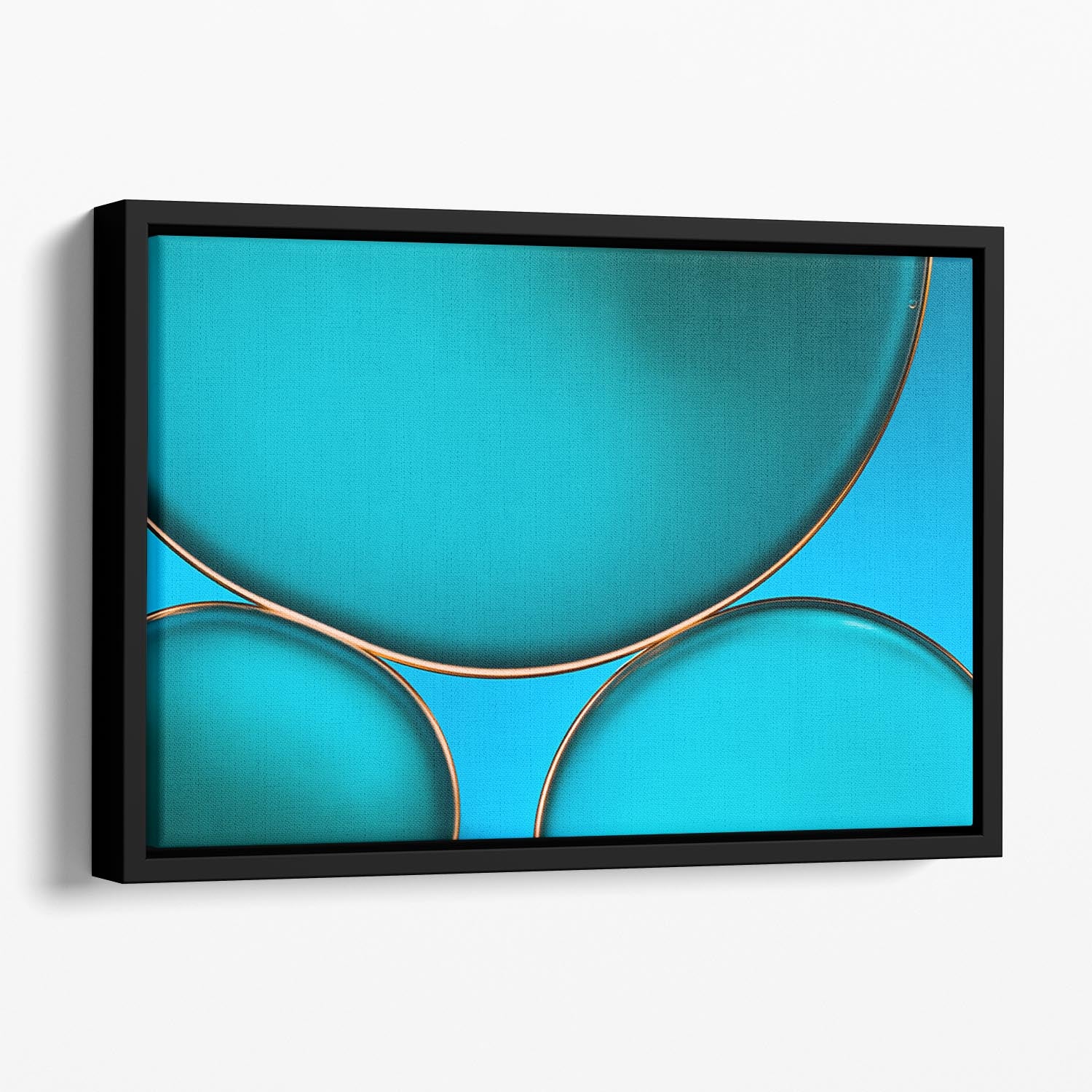Oil And Water Floating Framed Canvas - Canvas Art Rocks - 1