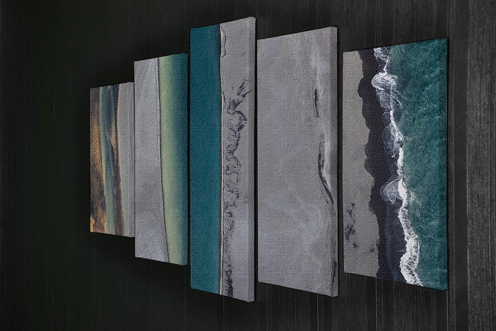 Icelandic Coastline 5 Split Panel Canvas - Canvas Art Rocks - 2
