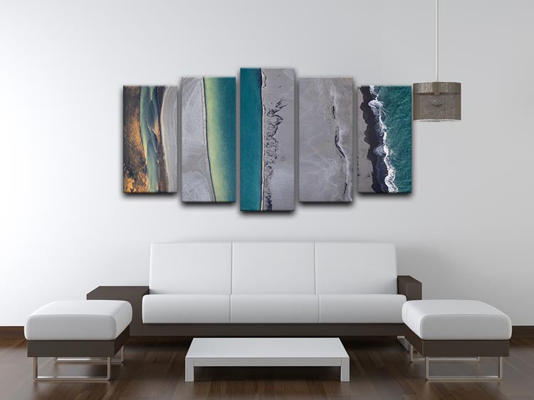 Icelandic Coastline 5 Split Panel Canvas - Canvas Art Rocks - 3