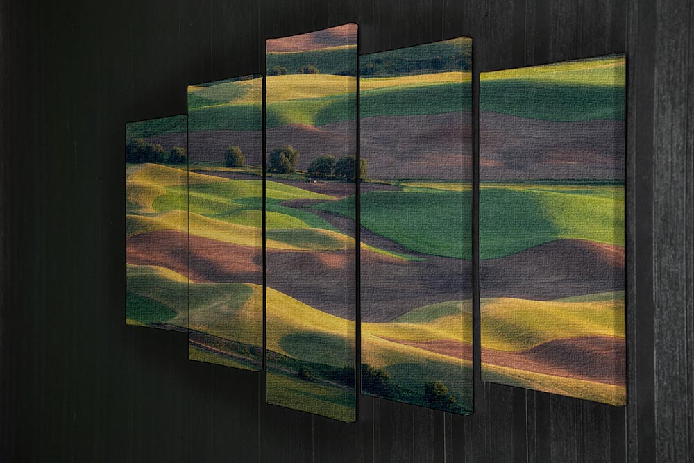Colorful Palouse 5 Split Panel Canvas - Canvas Art Rocks - 2