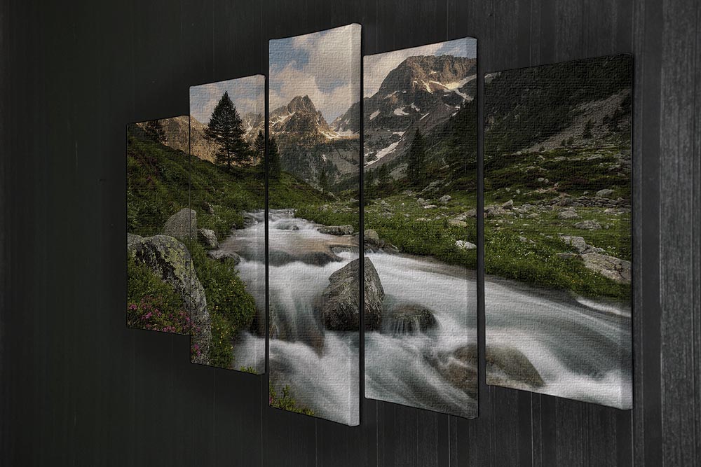 Maritime Alps Park 5 Split Panel Canvas - Canvas Art Rocks - 2