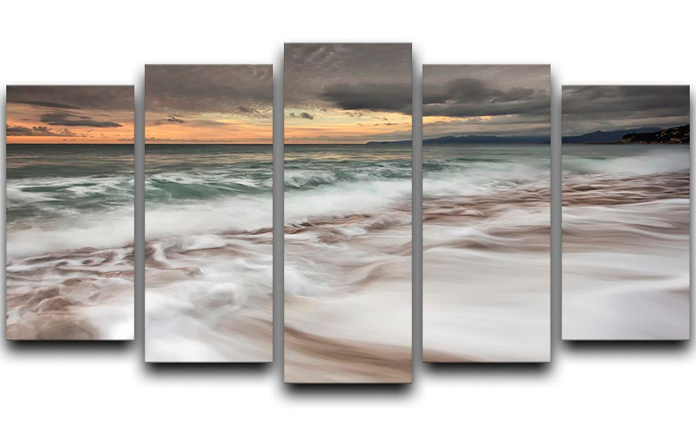 The Sea 5 Split Panel Canvas - Canvas Art Rocks - 1
