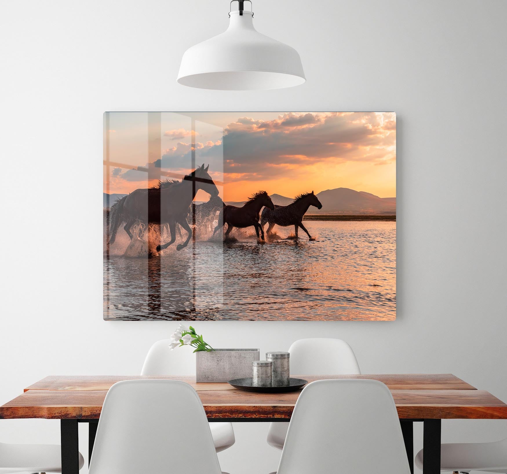 Water Horses HD Metal Print - 1x - 2