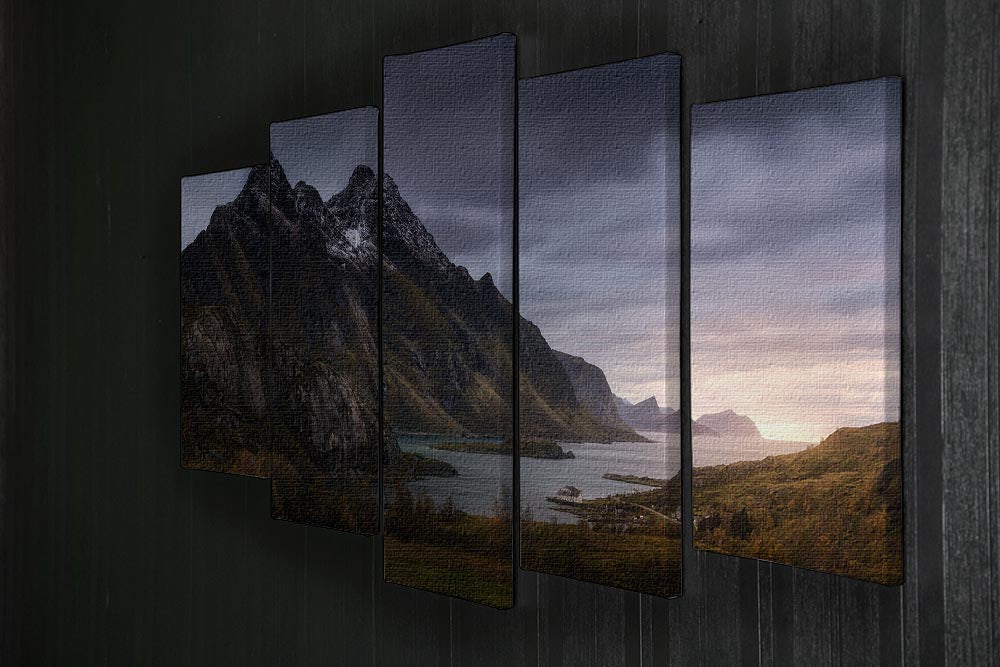The Fjord 5 Split Panel Canvas - Canvas Art Rocks - 2
