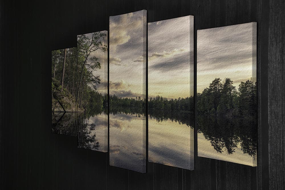 Lake Tarmsjapn Sweden 5 Split Panel Canvas - Canvas Art Rocks - 2