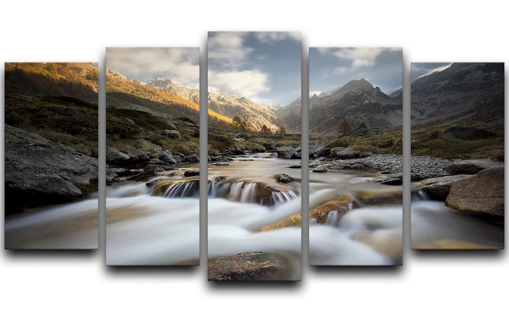 Autumn In The Alps 5 Split Panel Canvas - Canvas Art Rocks - 1