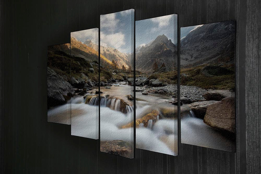 Autumn In The Alps 5 Split Panel Canvas - Canvas Art Rocks - 2