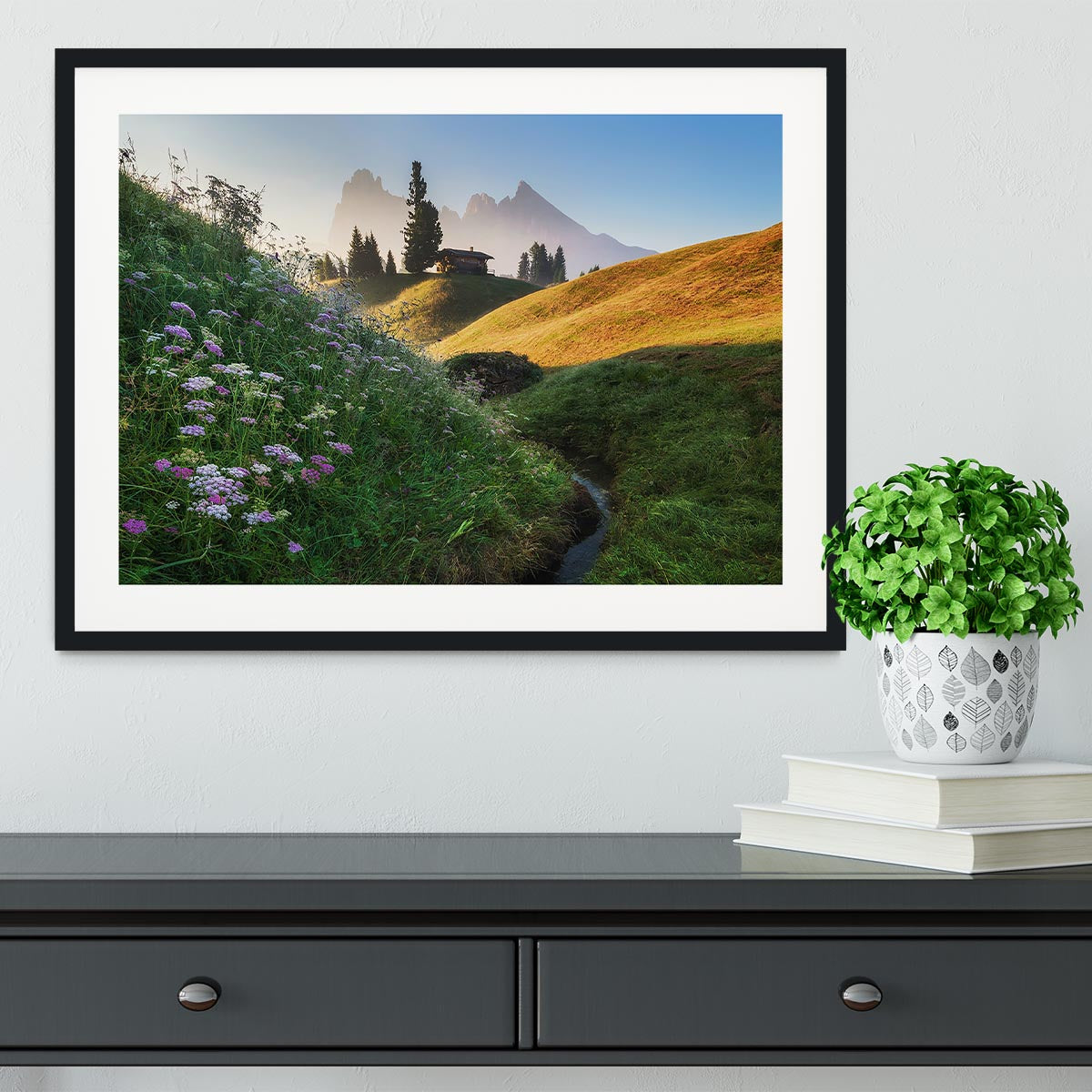 Flowery Morning Framed Print - Canvas Art Rocks - 1