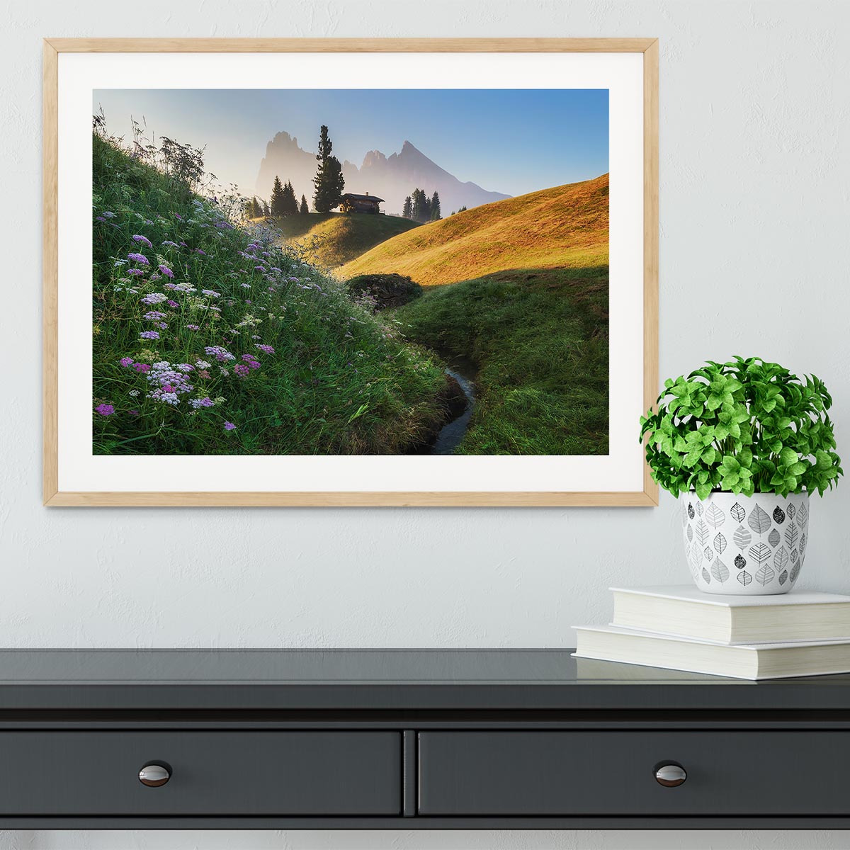 Flowery Morning Framed Print - Canvas Art Rocks - 3