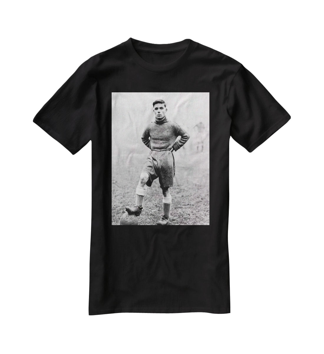 1930s Footballer T-Shirt - Canvas Art Rocks - 1