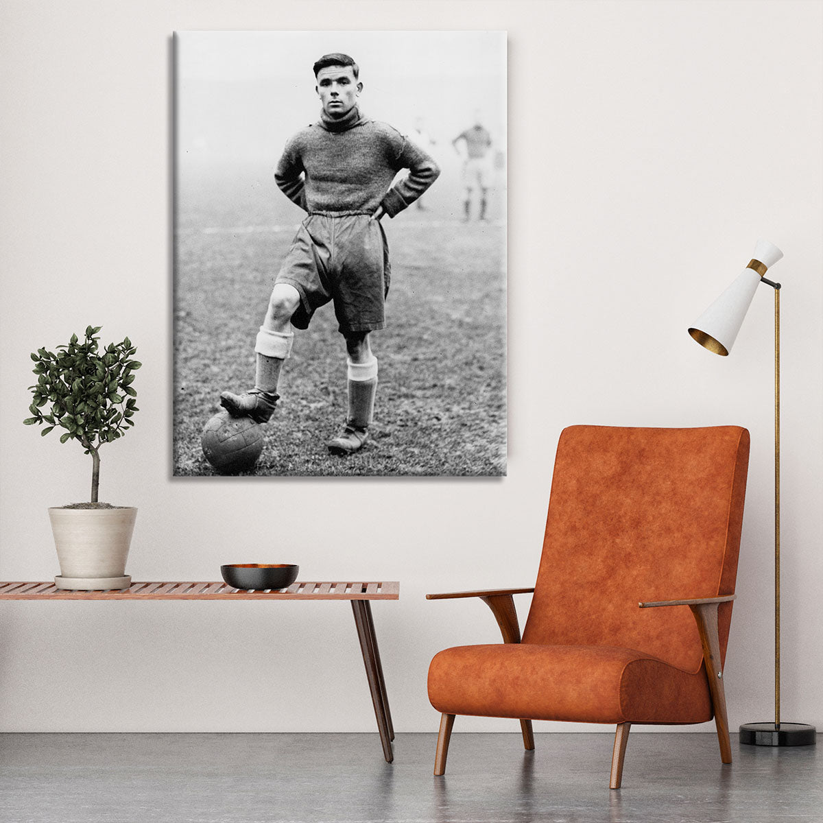 1930s Footballer Canvas Print or Poster - Canvas Art Rocks - 6