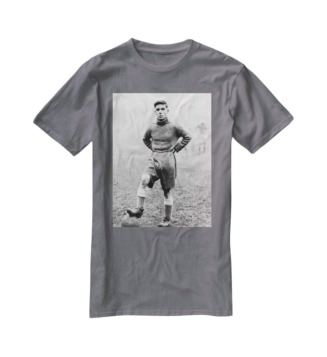 1930s Footballer T-Shirt - Canvas Art Rocks - 3
