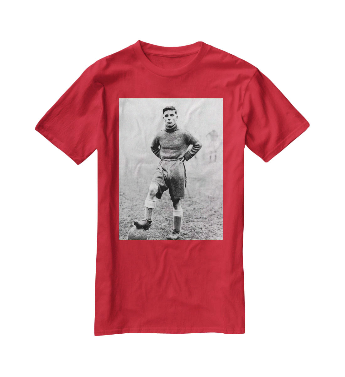 1930s Footballer T-Shirt - Canvas Art Rocks - 4