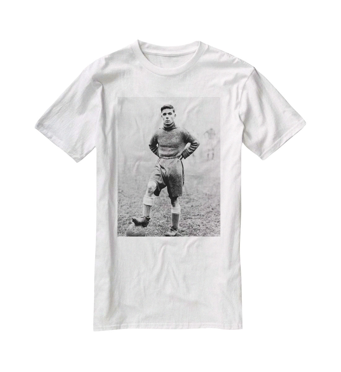 1930s Footballer T-Shirt - Canvas Art Rocks - 5