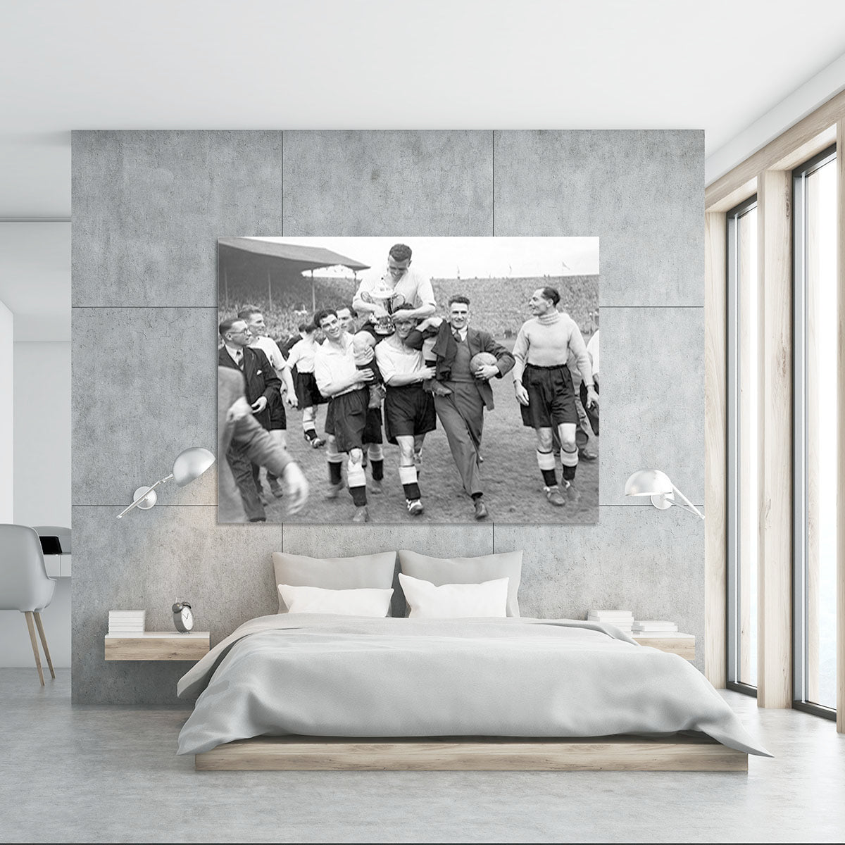 1946 FA Cup final at Wembley Charlton Athletic v Derby County Canvas Print or Poster - Canvas Art Rocks - 5