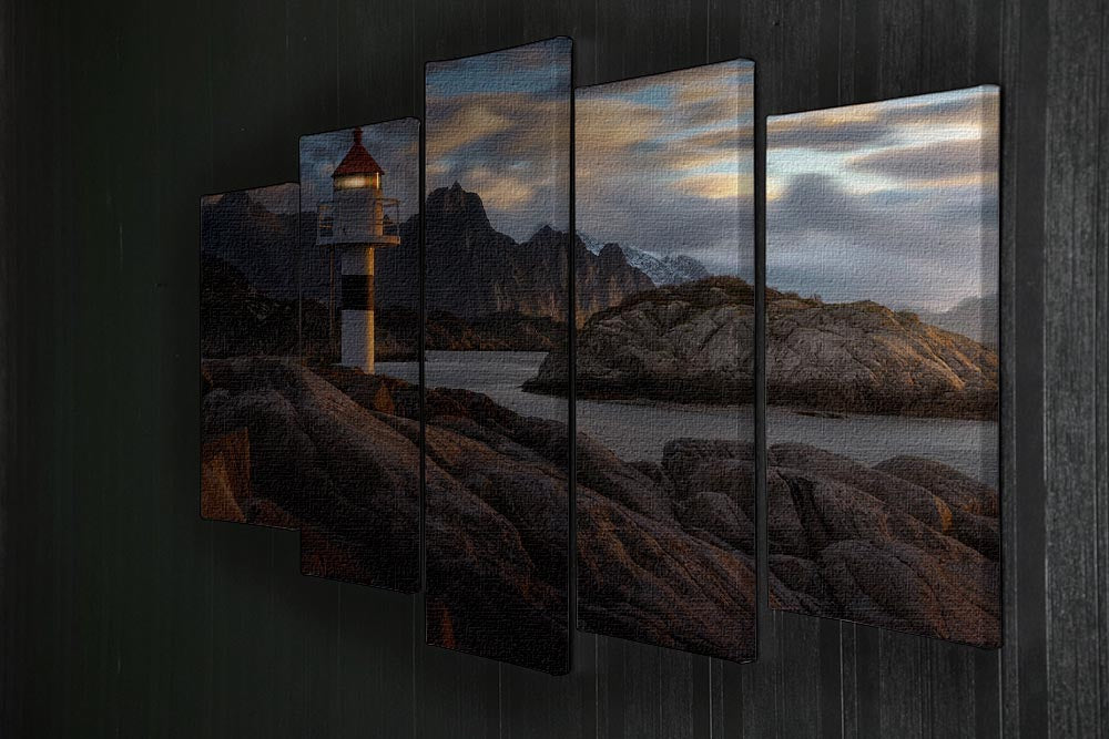 Lofoten Reflections 5 Split Panel Canvas - Canvas Art Rocks - 2