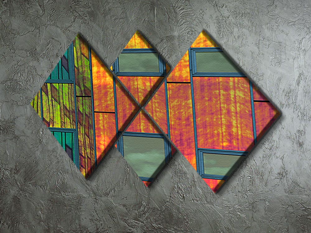 Colour Reflections 4 Square Multi Panel Canvas - Canvas Art Rocks - 2