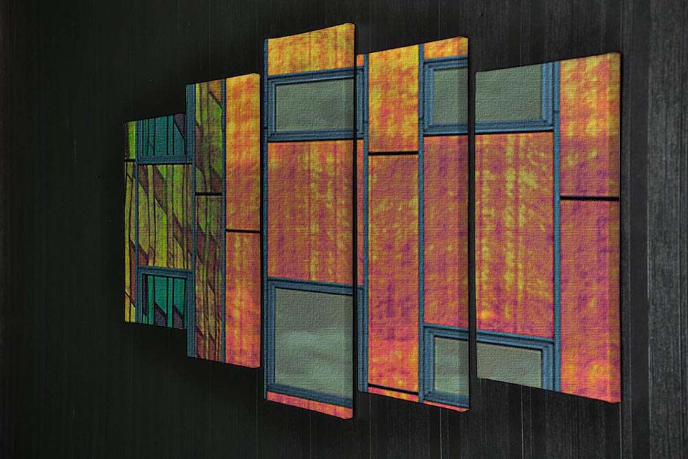 Colour Reflections 5 Split Panel Canvas - Canvas Art Rocks - 2