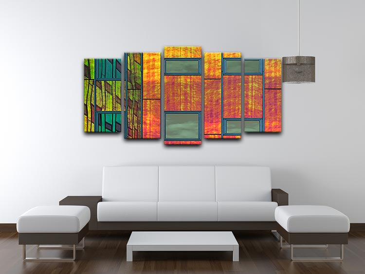 Colour Reflections 5 Split Panel Canvas - Canvas Art Rocks - 3