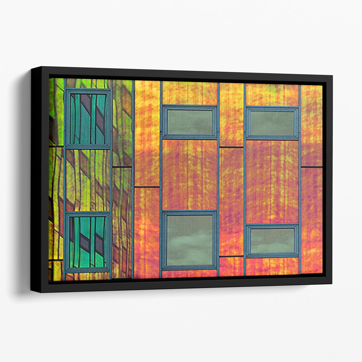 Colour Reflections Floating Framed Canvas - Canvas Art Rocks - 1