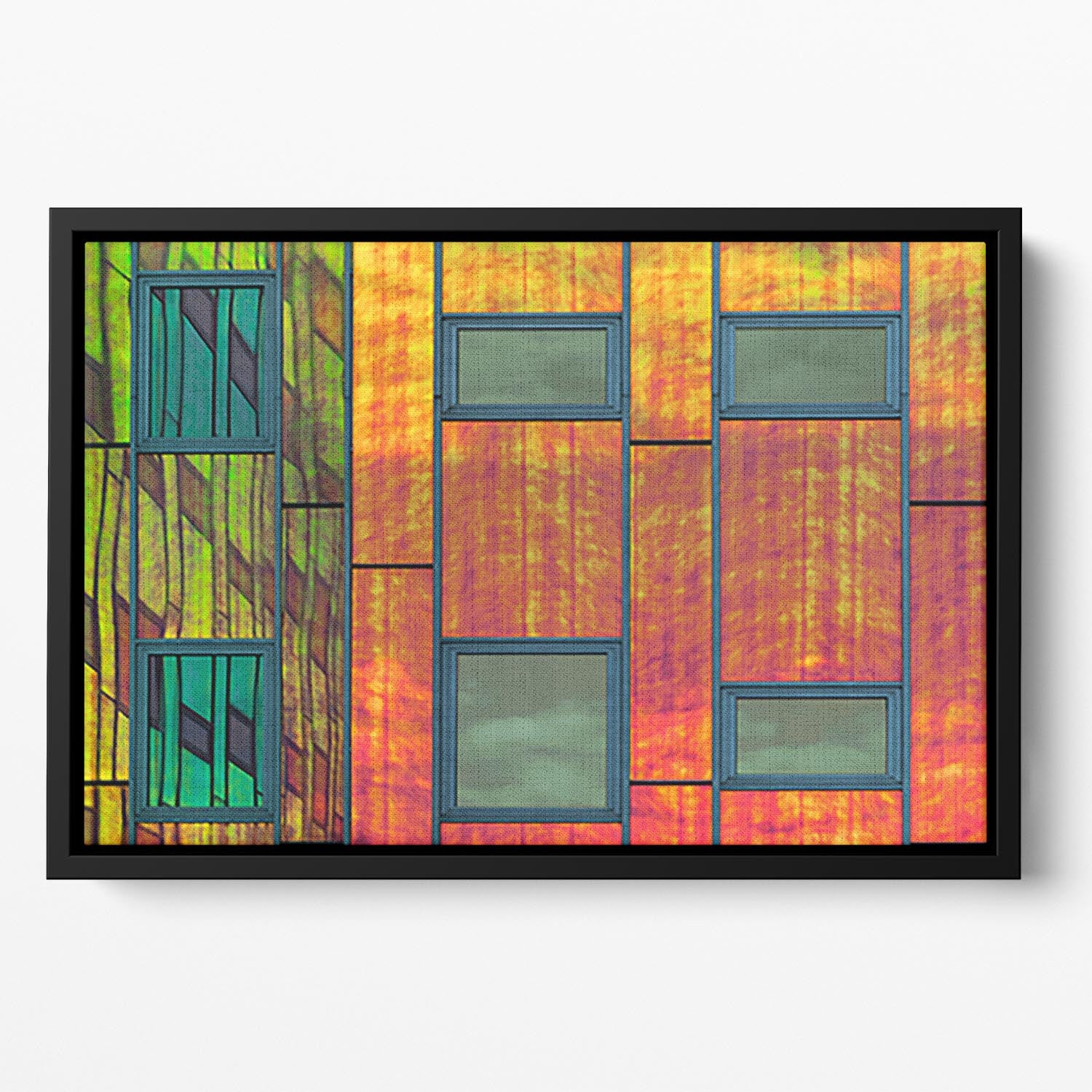 Colour Reflections Floating Framed Canvas - Canvas Art Rocks - 2