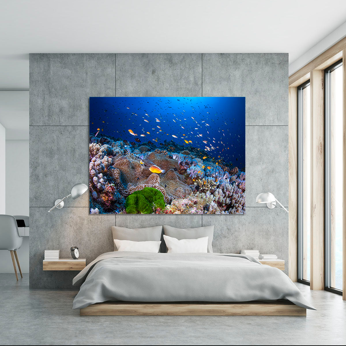 Anemon And Anthias Canvas Print or Poster - Canvas Art Rocks - 5