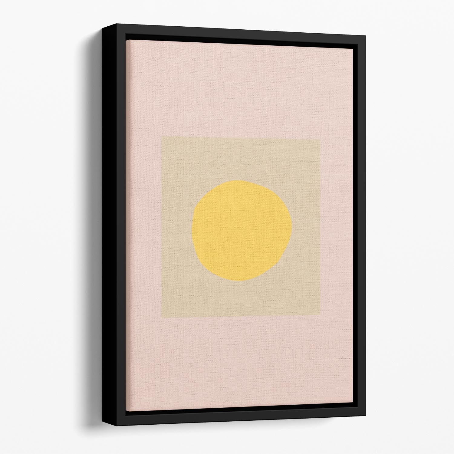 The Sun Floating Framed Canvas - Canvas Art Rocks - 1