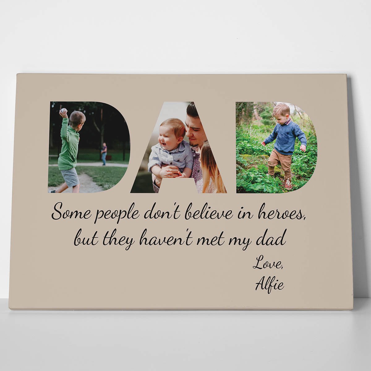 DAD Photo Canvas Print