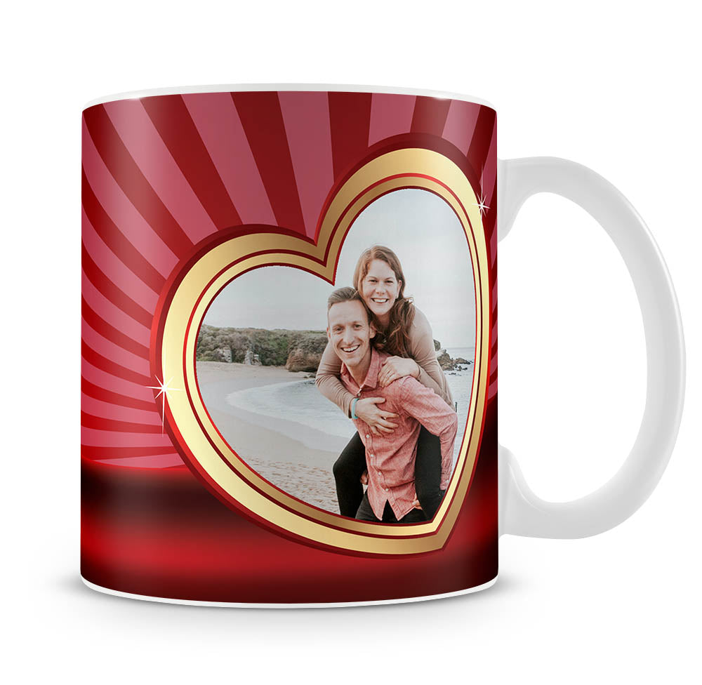 Personalised Mug - Love Heart Photo b