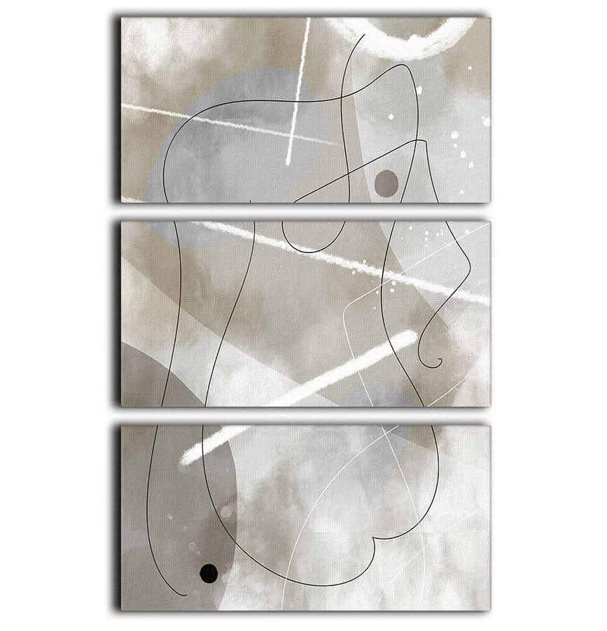 Decided 3 Split Panel Canvas Print - Canvas Art Rocks - 1