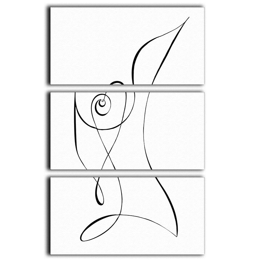 Heart 3 Split Panel Canvas Print - Canvas Art Rocks - 1