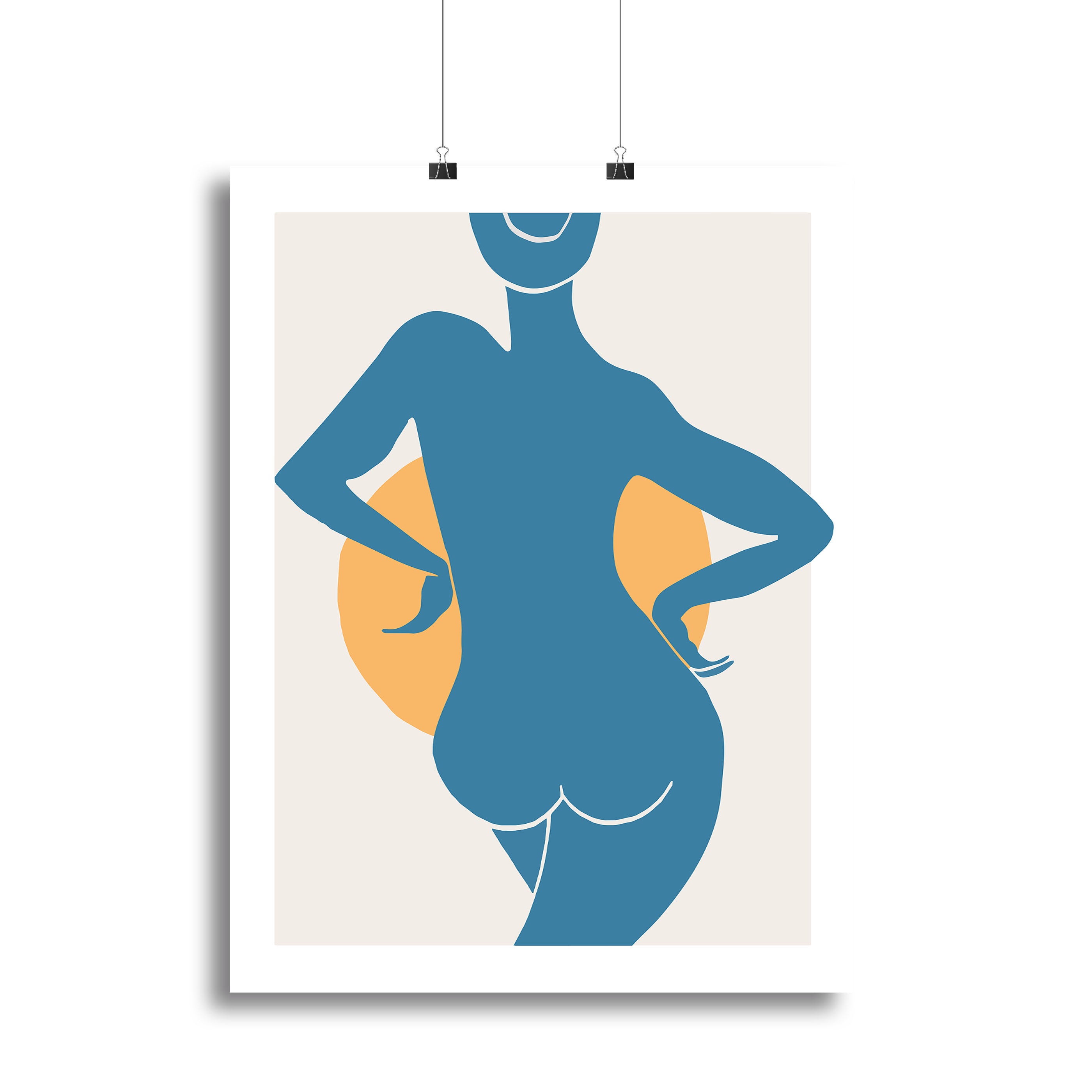 Blue Woman Canvas Print or Poster - Canvas Art Rocks - 2