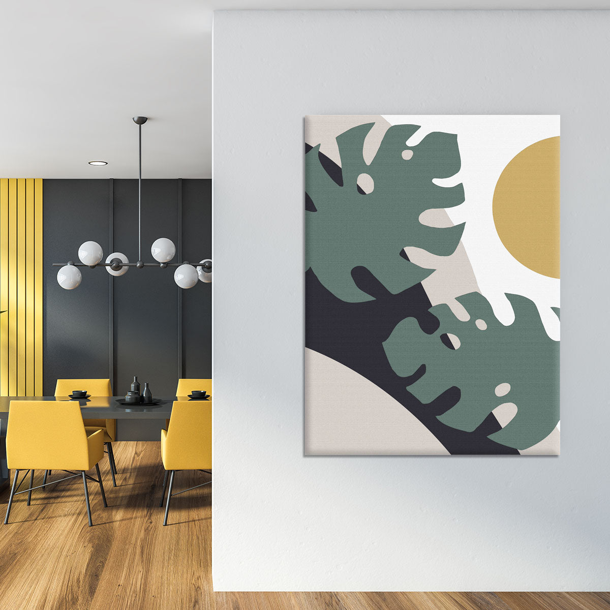 Monstera Cut Out 01 Canvas Print or Poster - Canvas Art Rocks - 4