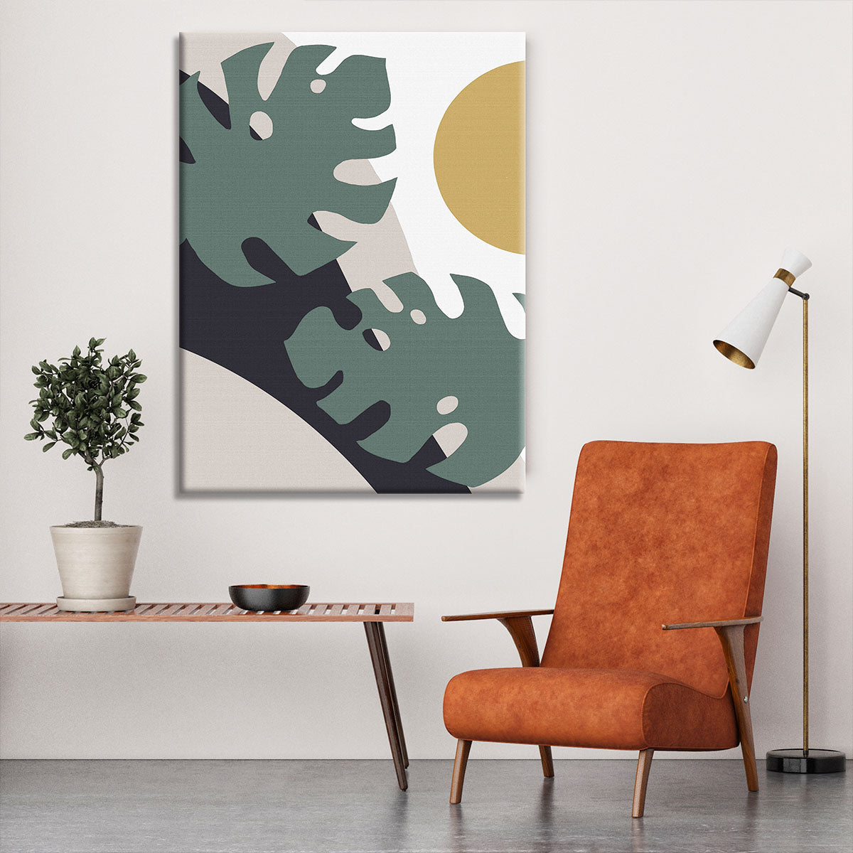 Monstera Cut Out 01 Canvas Print or Poster - Canvas Art Rocks - 6