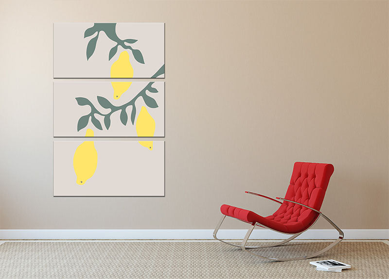 Lemons 3 Split Panel Canvas Print - 1x - 2