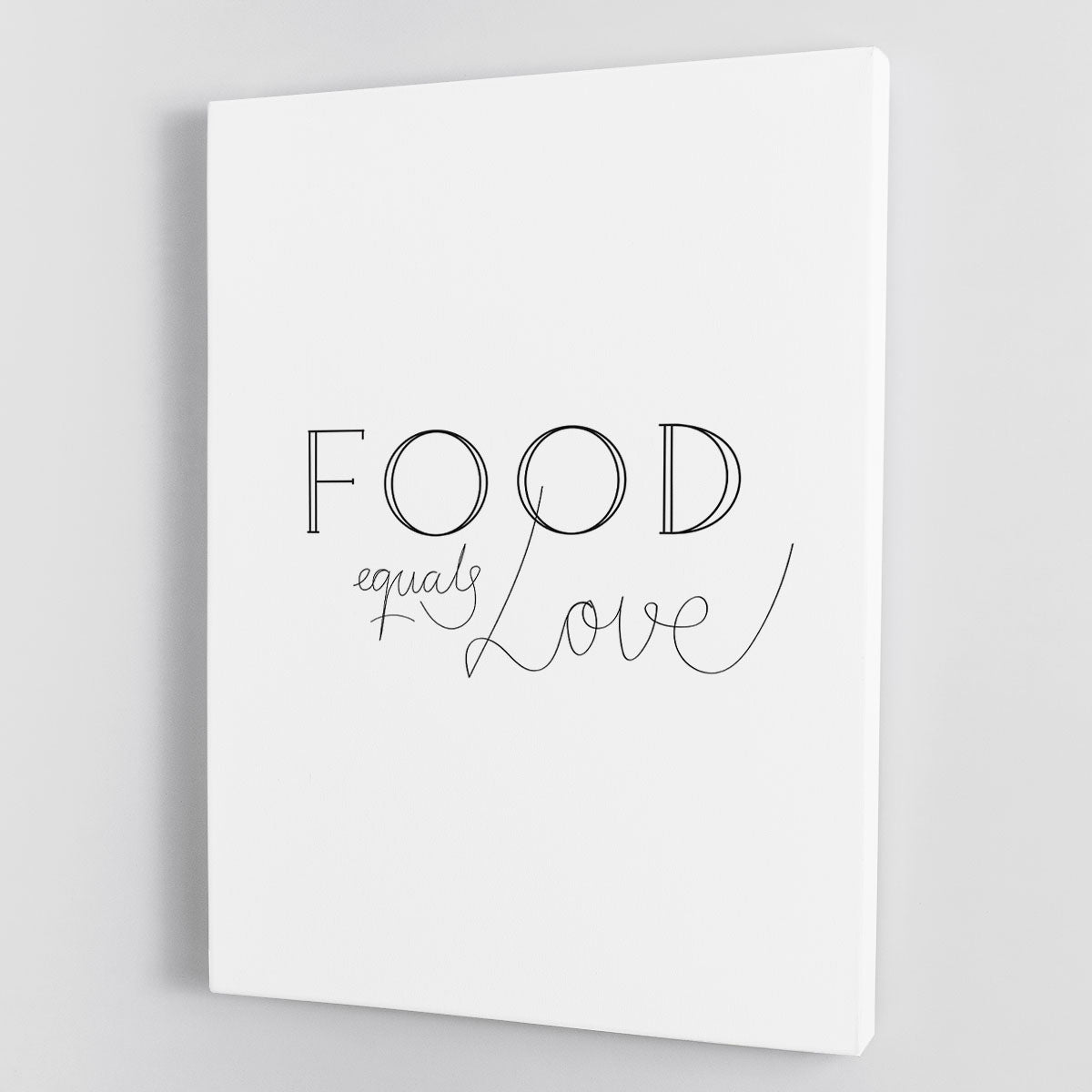 Food is Love Canvas Print or Poster - Canvas Art Rocks - 1