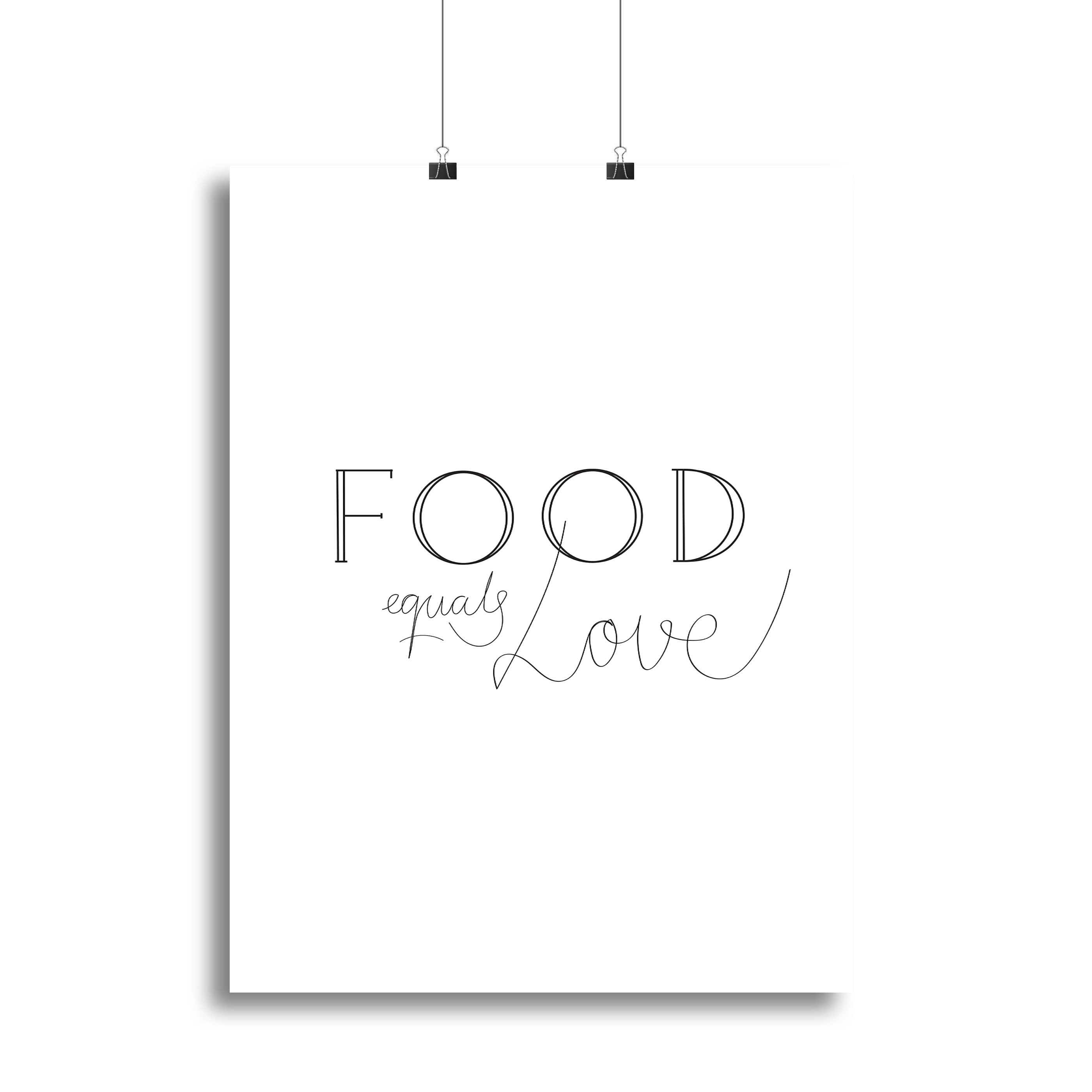 Food is Love Canvas Print or Poster - Canvas Art Rocks - 2