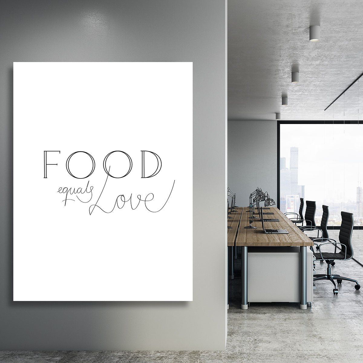 Food is Love Canvas Print or Poster - Canvas Art Rocks - 3