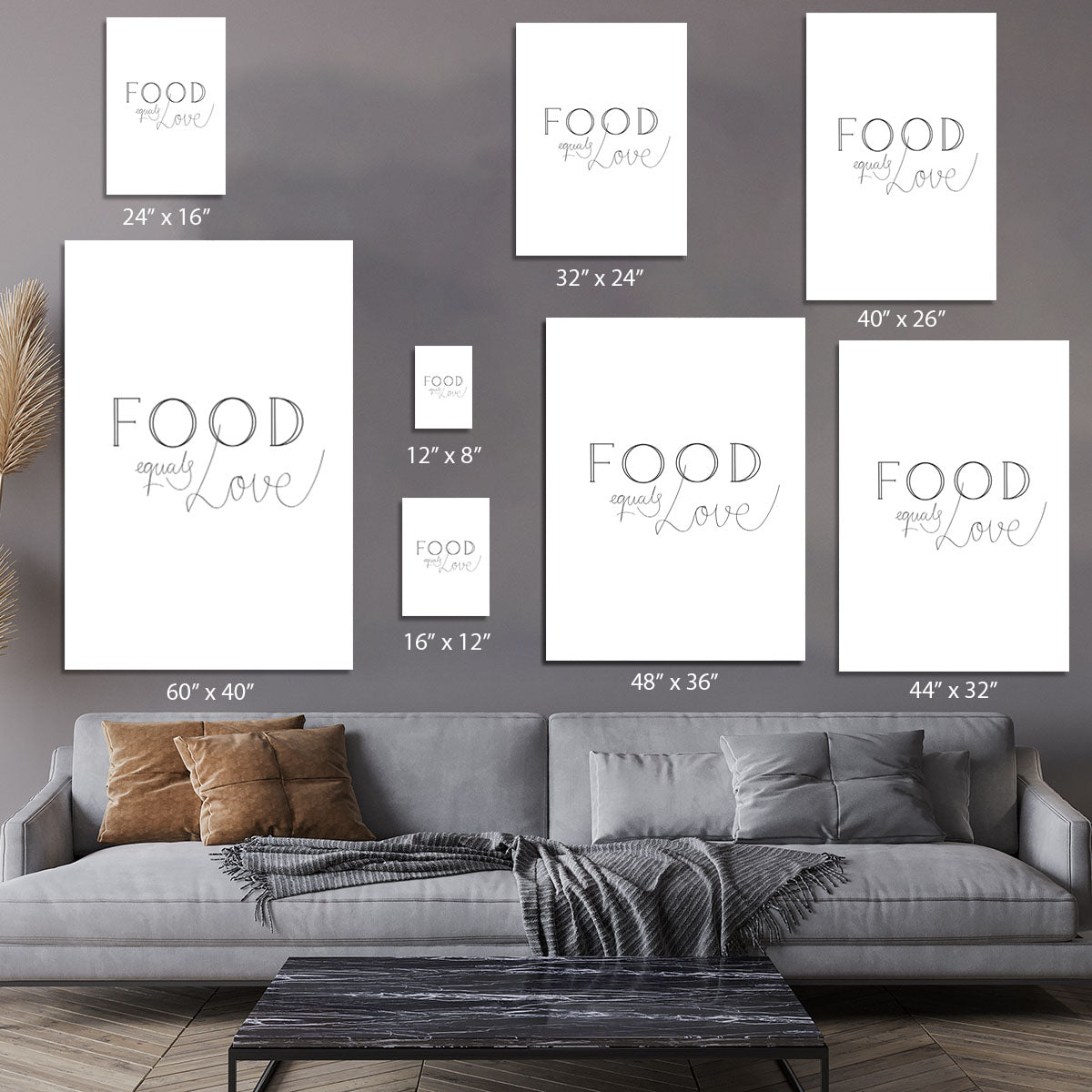 Food is Love Canvas Print or Poster - Canvas Art Rocks - 7