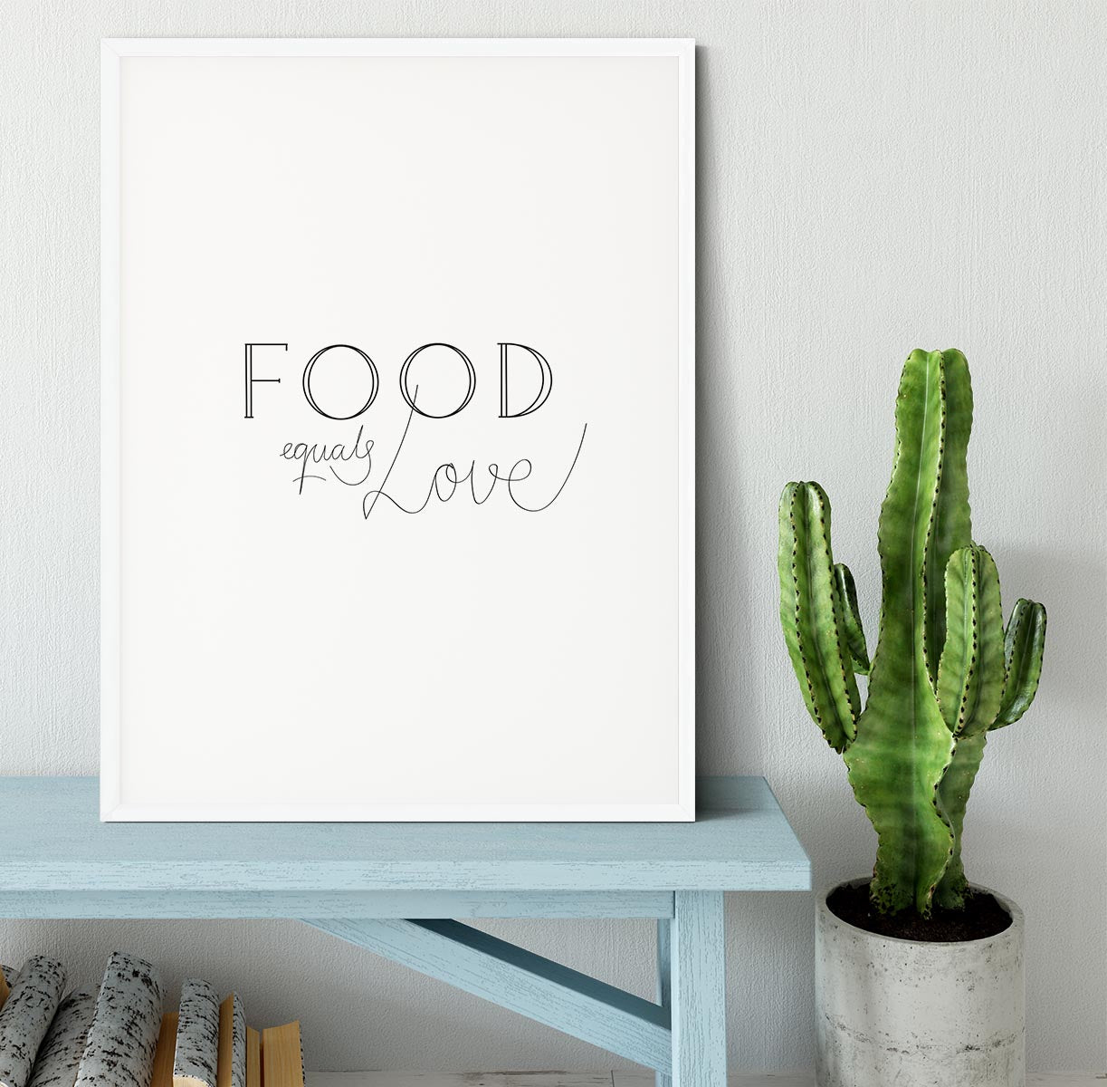 Food is Love Framed Print - Canvas Art Rocks - 5