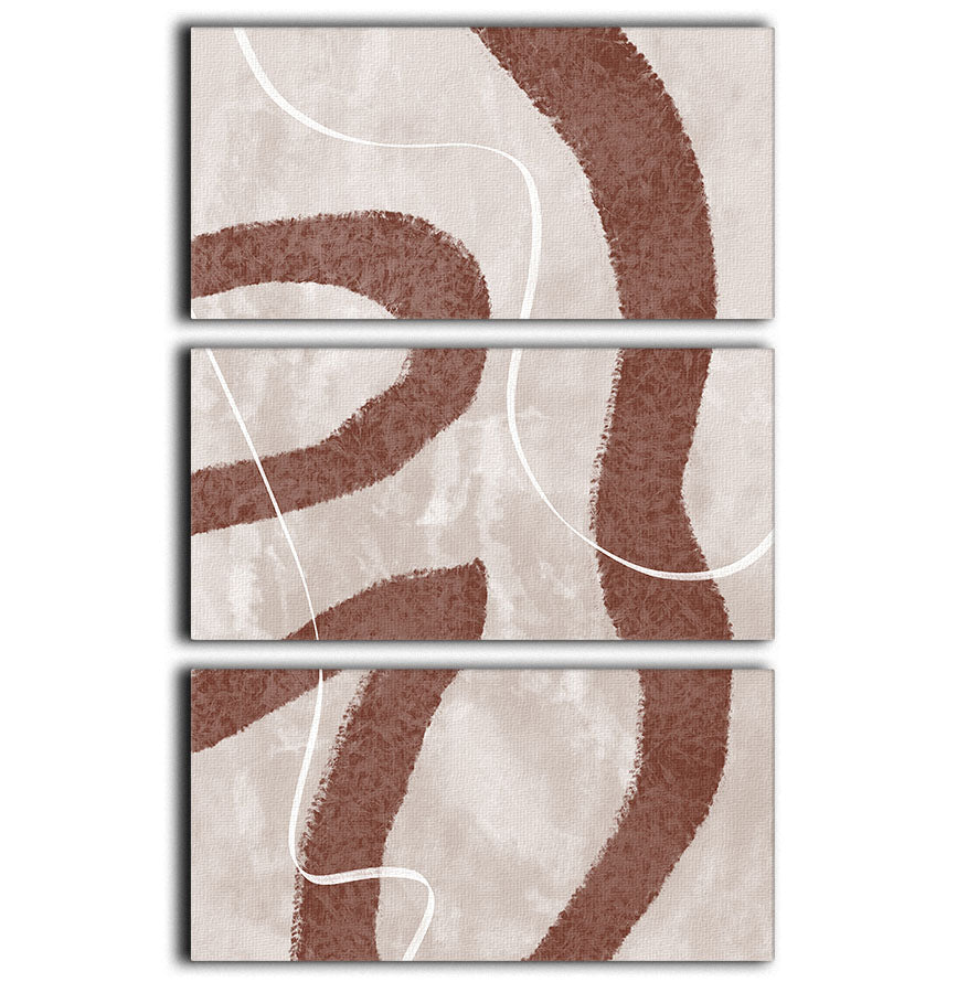 Abstract Fuzz 3 Split Panel Canvas Print - Canvas Art Rocks - 1