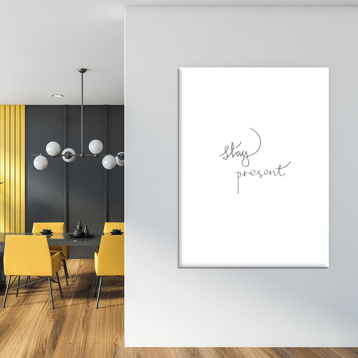 Stay Present Canvas Print or Poster - Canvas Art Rocks - 4