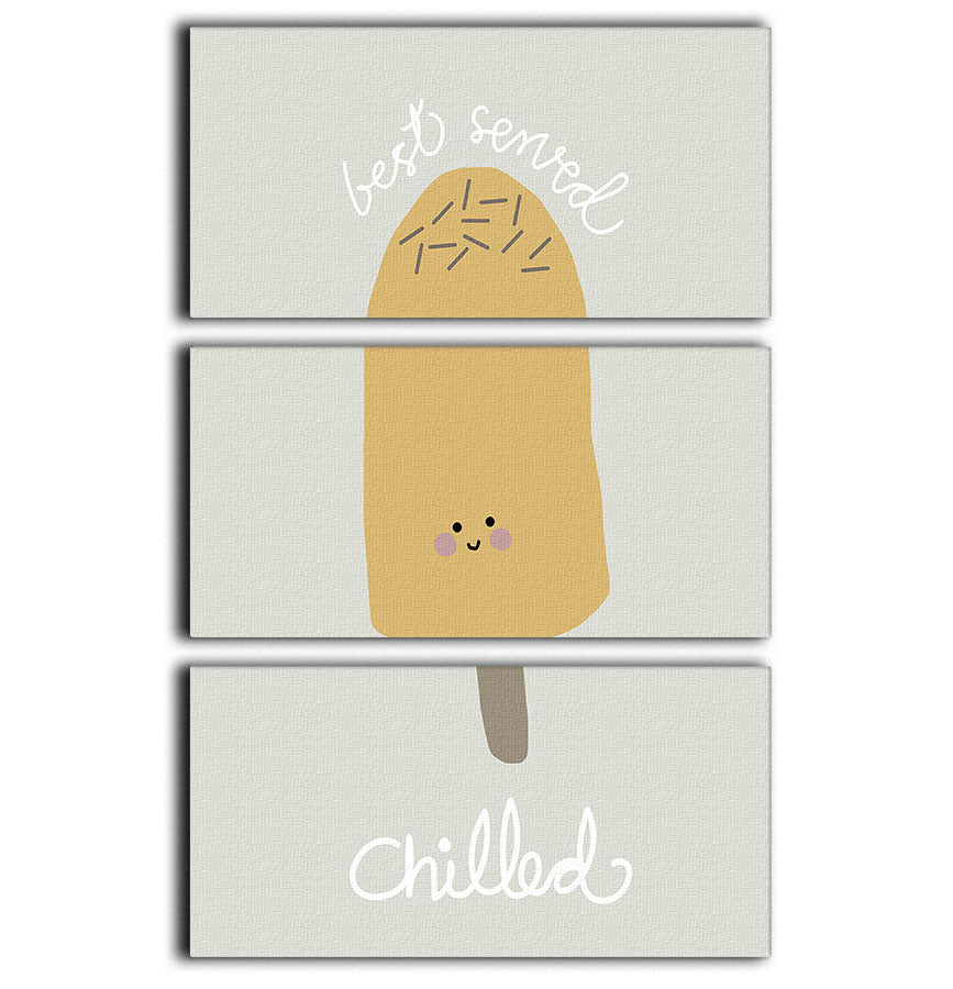 Chilled Ice Cream 3 Split Panel Canvas Print - 1x - 1