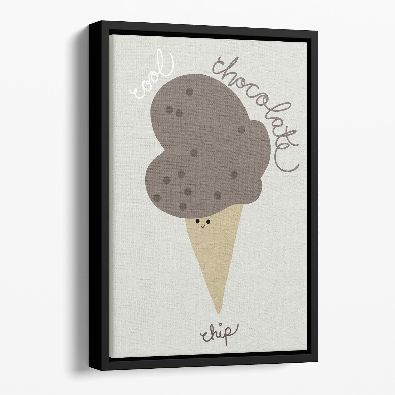 Chocolate Chip Floating Framed Canvas - 1x - 1