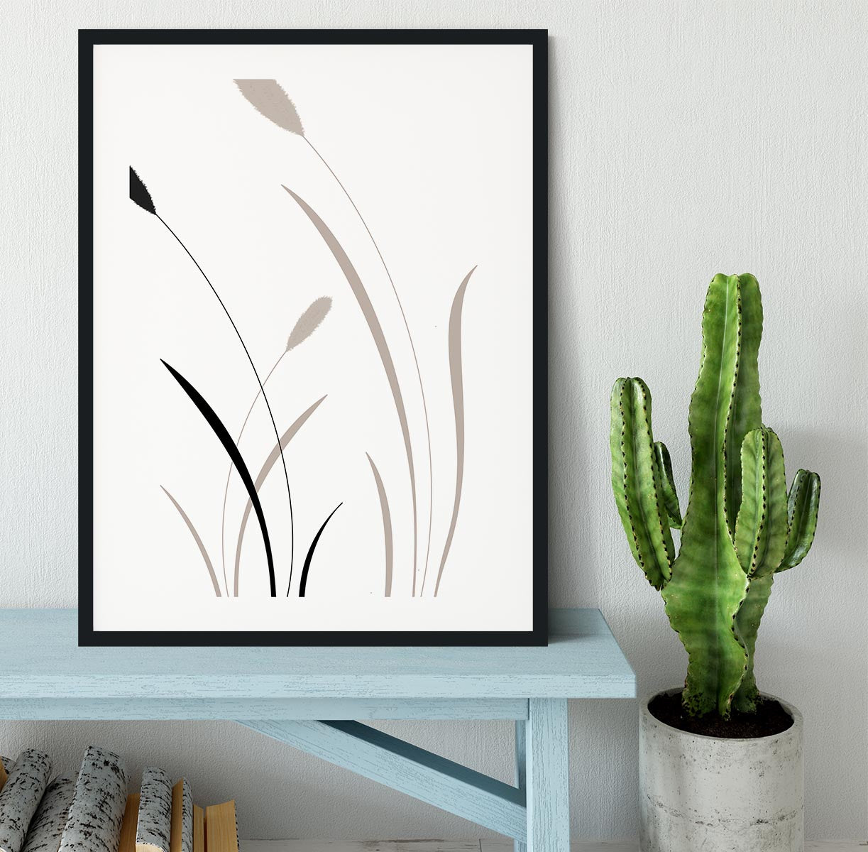 Bunny Grass 02 Framed Print - Canvas Art Rocks - 1
