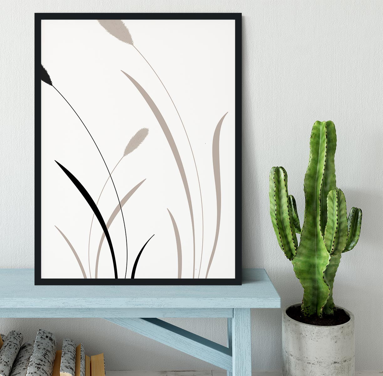 Bunny Grass 02 Framed Print - Canvas Art Rocks - 2