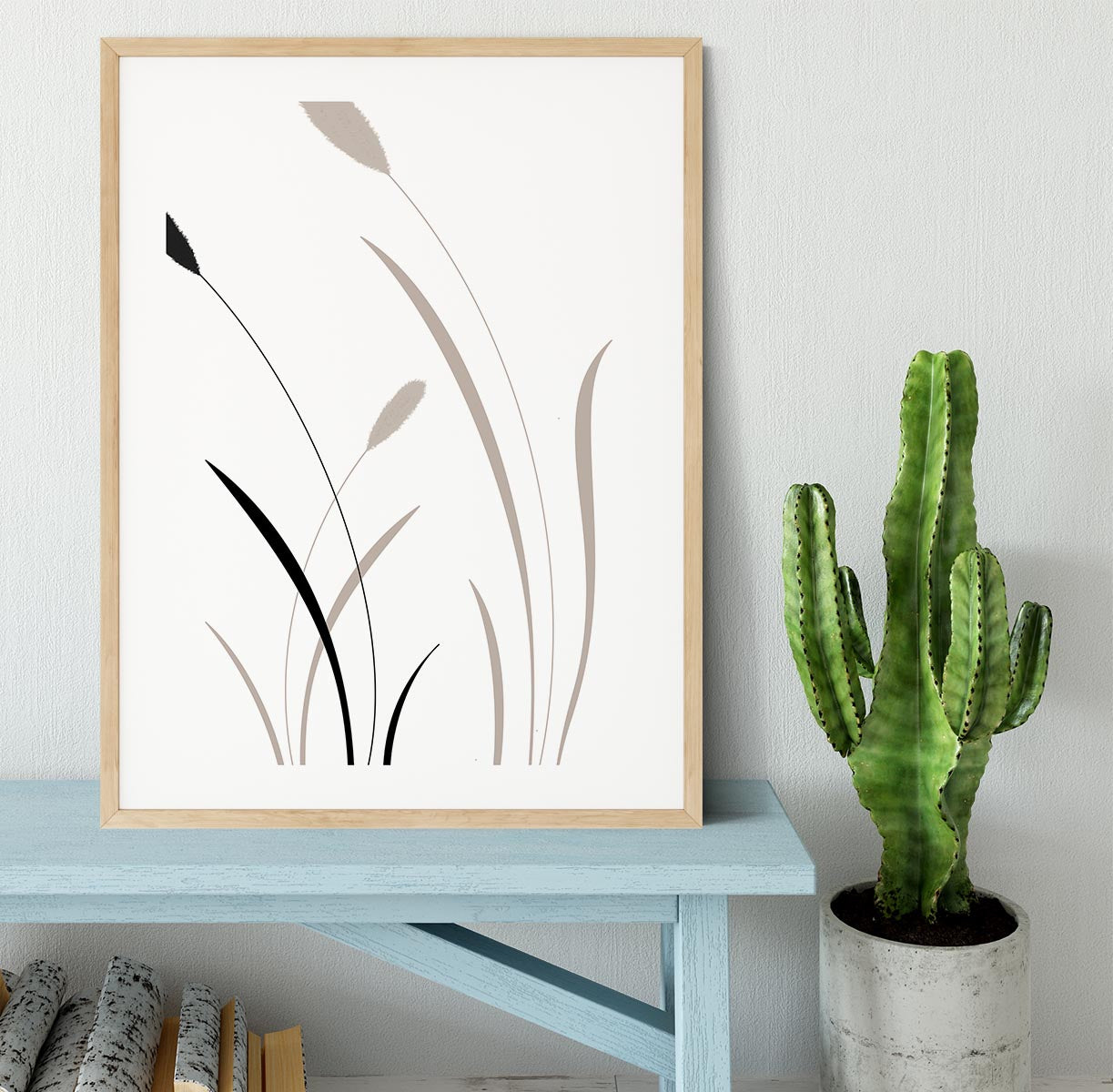 Bunny Grass 02 Framed Print - Canvas Art Rocks - 3