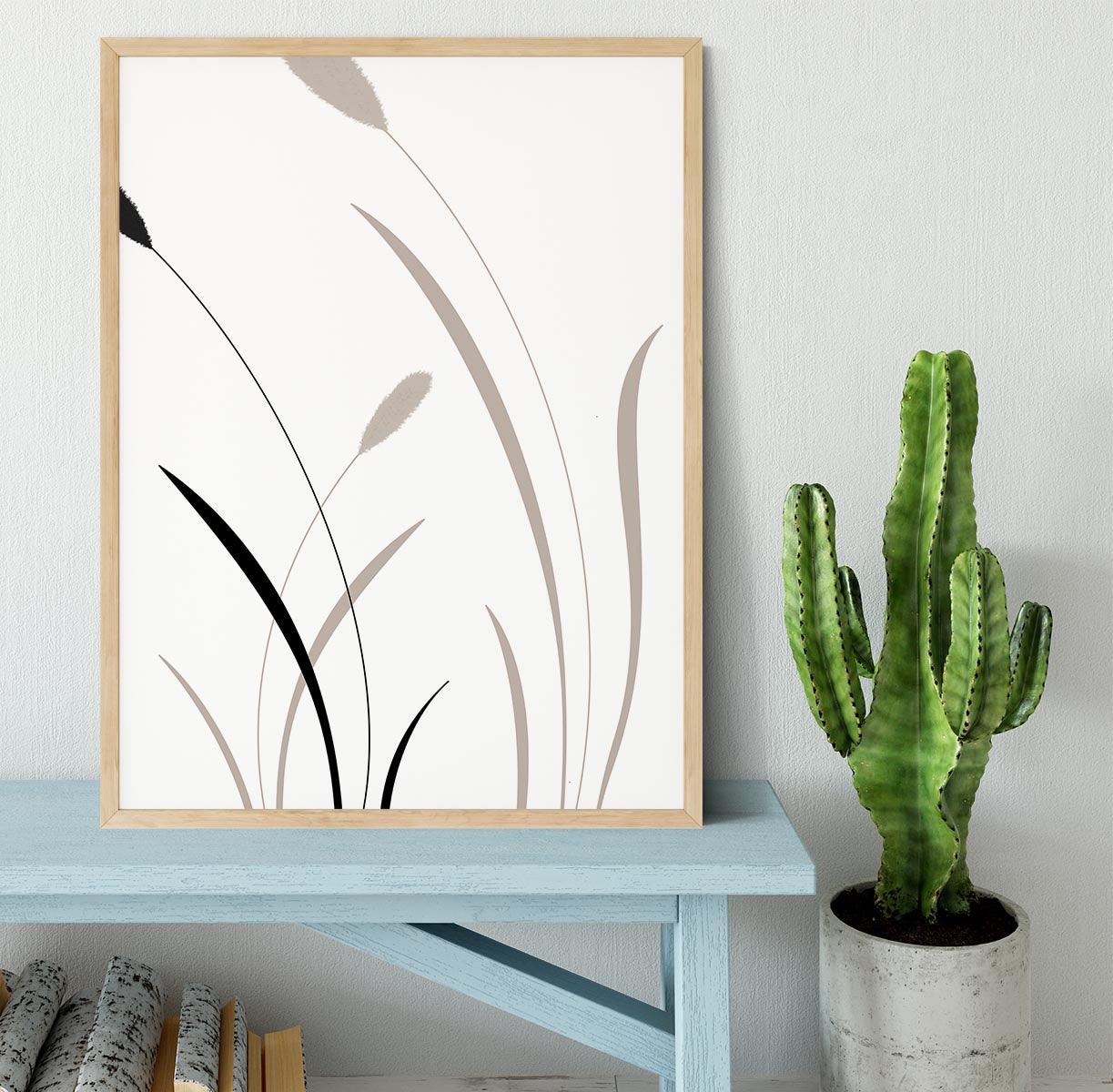 Bunny Grass 02 Framed Print - Canvas Art Rocks - 4